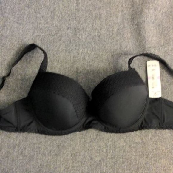 JEZEBEL BRA Women's Lace-Trim Underwire Contour Bra J5820 Black Size 36D NWT - Picture 2 of 6